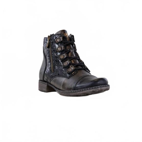 NEW REMONTE women's ankle boots in black multi - Picture 2 of 6